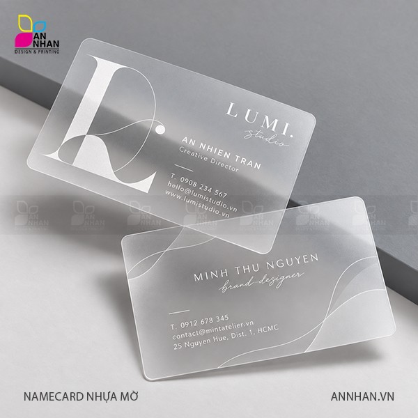 Danh thiếp giấy nhựa, thẻ nhựa